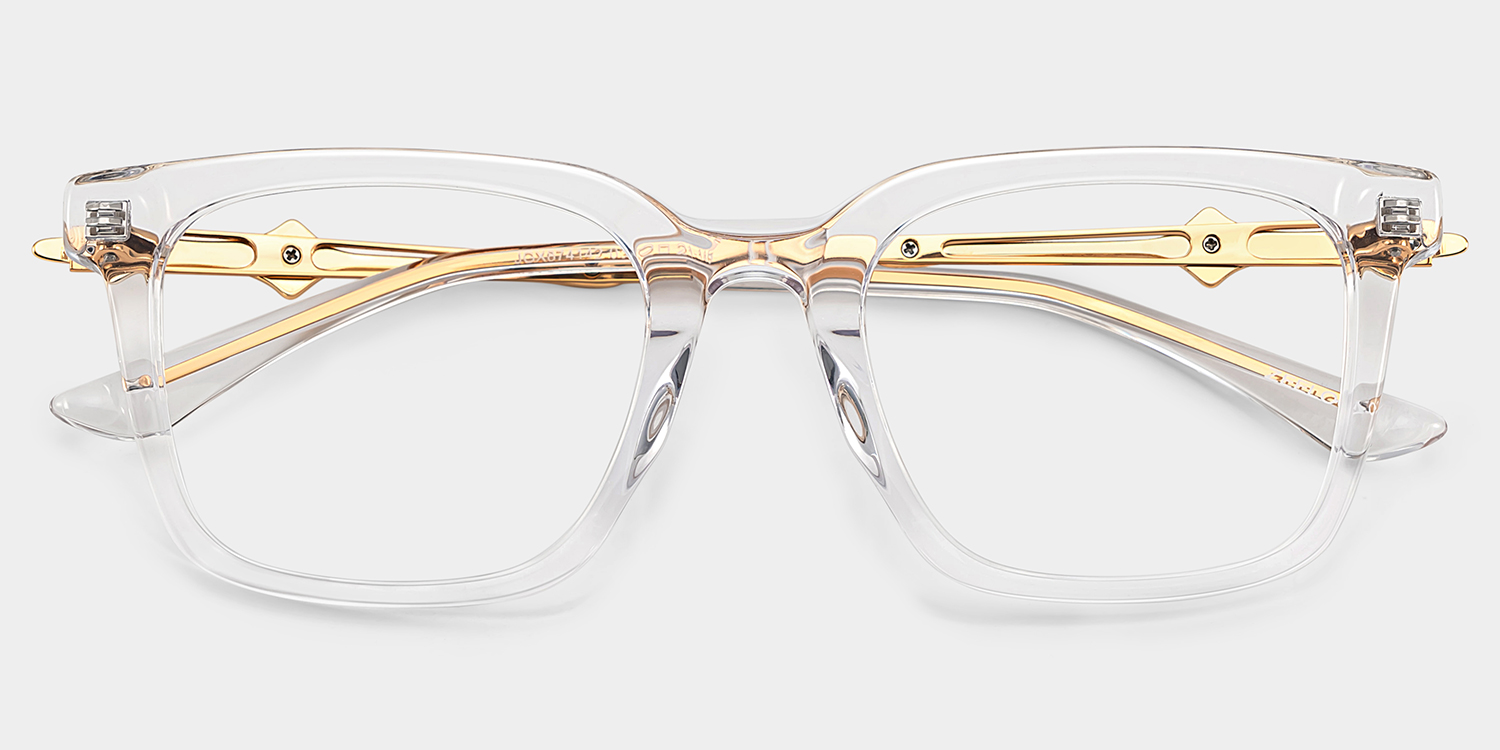 Reese crystal glasses with gold rims Online | ZEELOOL1