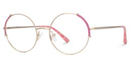 Rindy Pink Round Glasses1