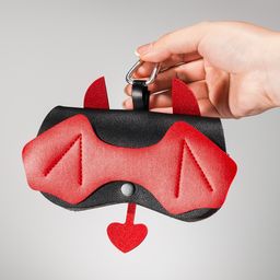 Black Red Little Devil Eyeglasses Bag With Hook1