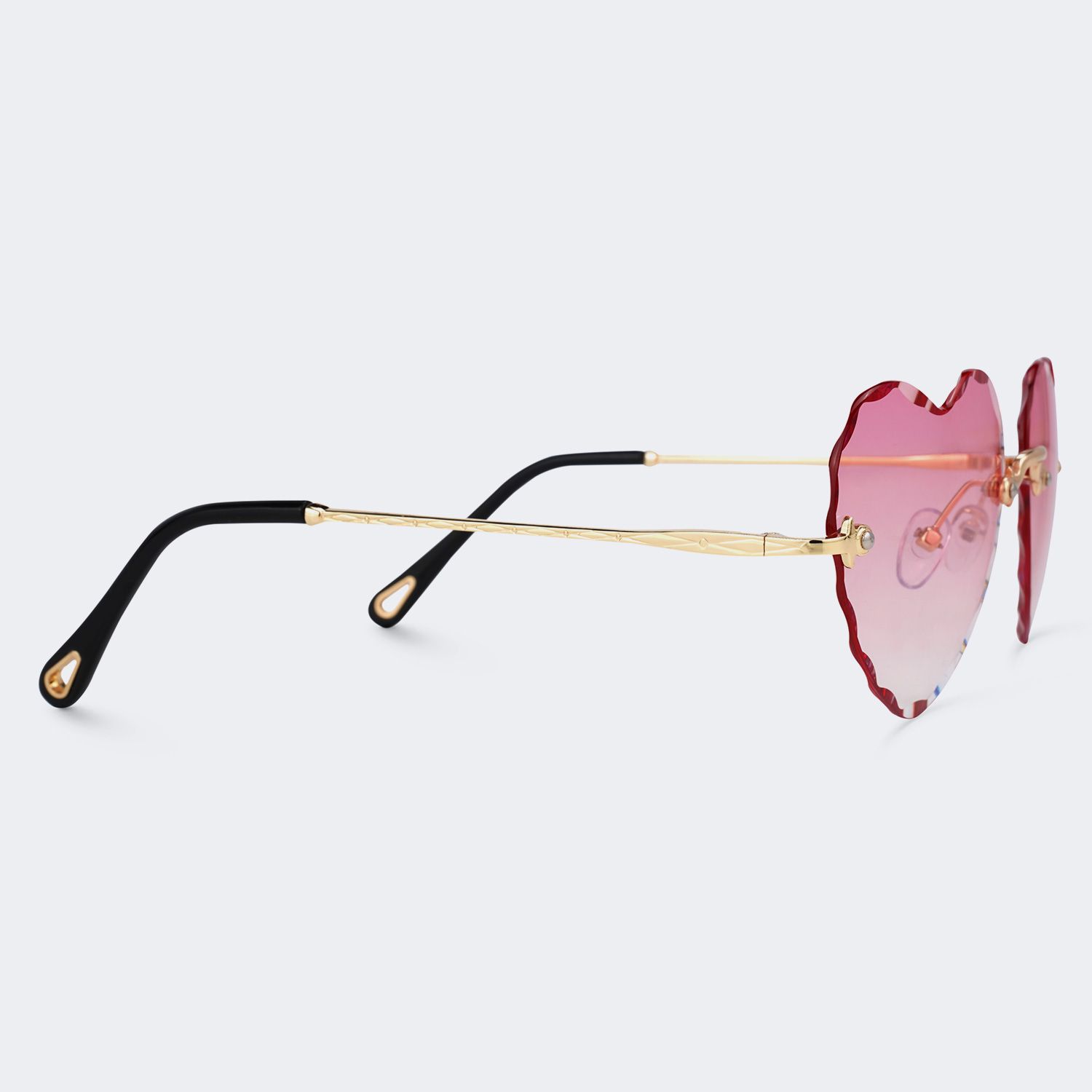 Pretty Heart Shape Pink Glasses Ornaments2