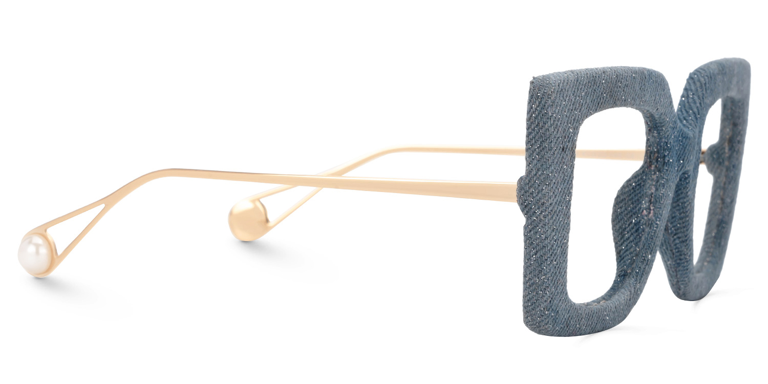 Latanya Denim Blue Glitter Glasses Made From Jeans2