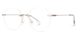 Osorio Geometric Rose Gold Glasses2