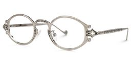 Serena Oval Silver Glasses1