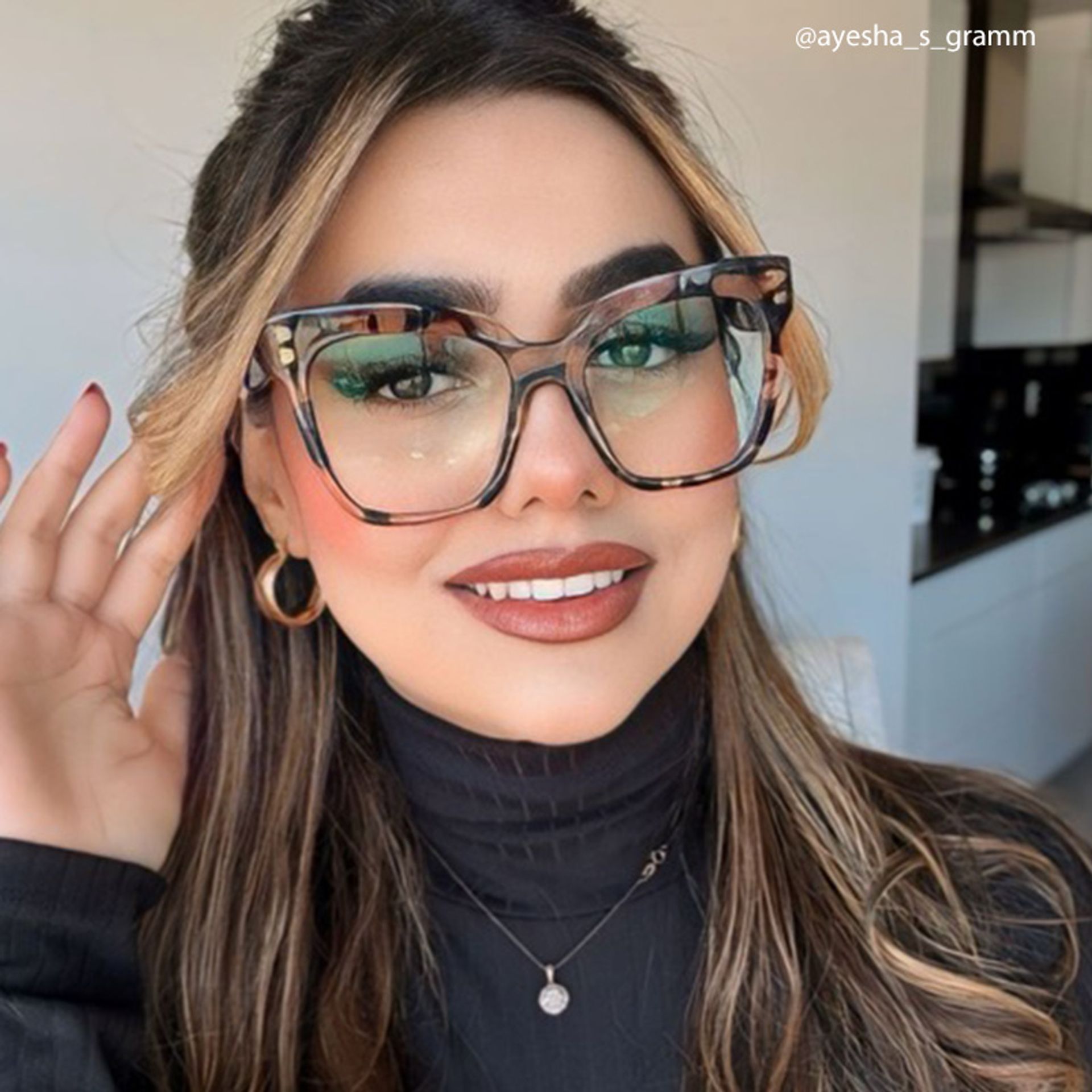 Minguela Square Cheetah Print Tortoise Glasses | Zeelool10