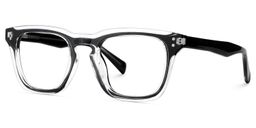 Liam Rectangle Black Crystal Glasses3