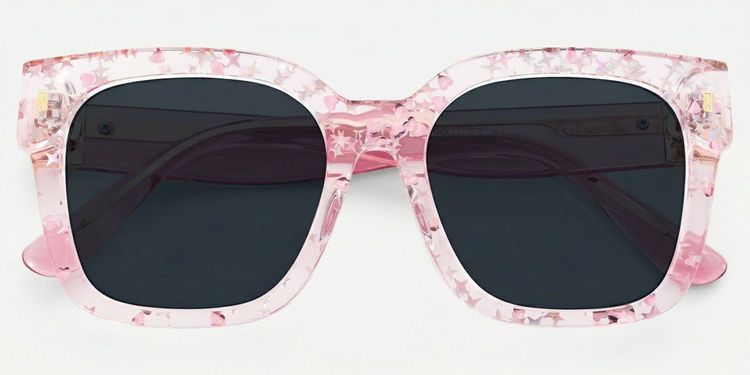 Scicluna Square Pink Glasses