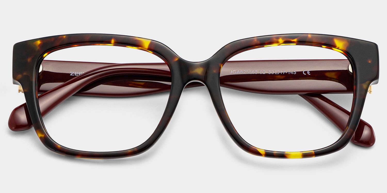 Blake Tortoise Square Glasses | Retro Campus Athleisure1