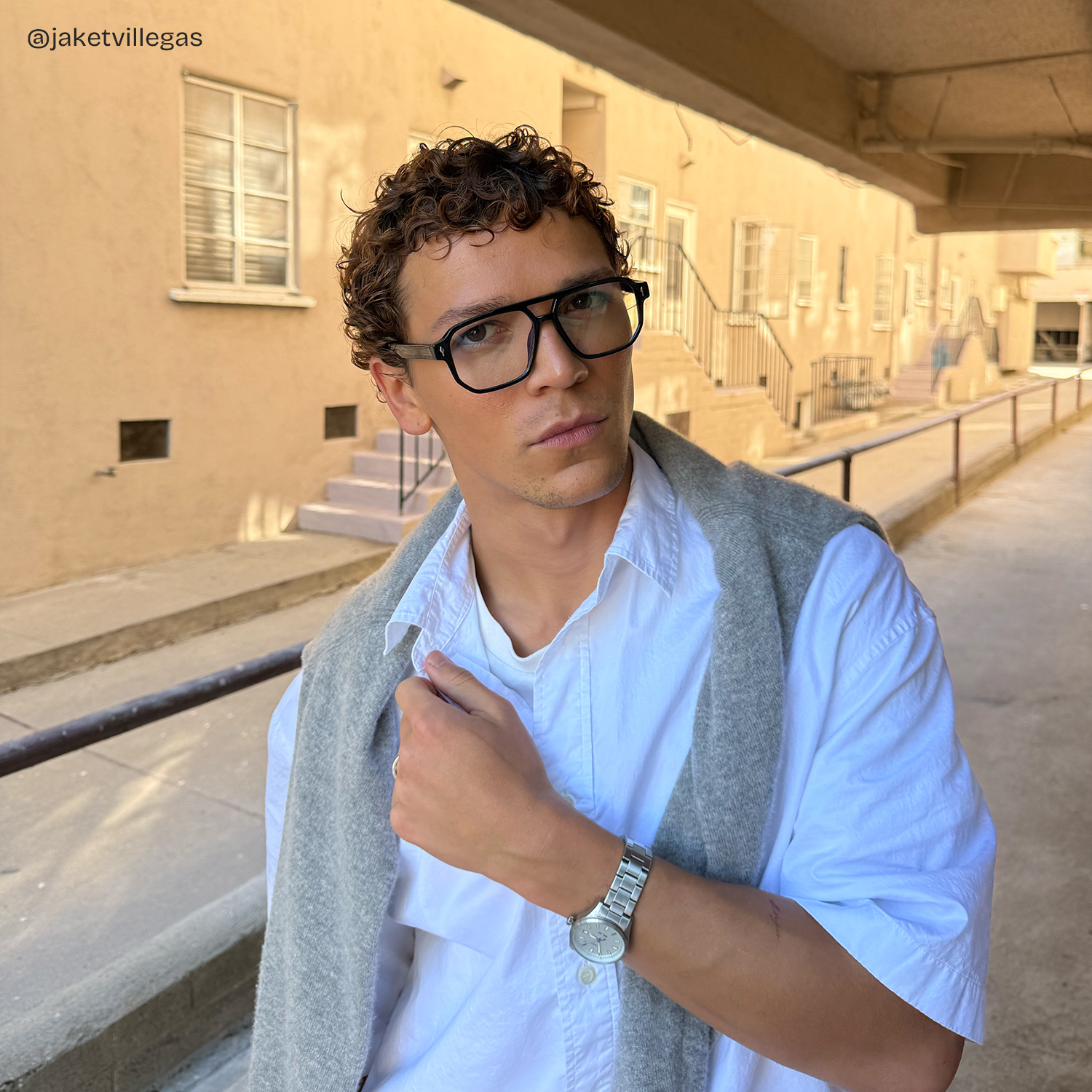 Colton Aviator Black Glasses6