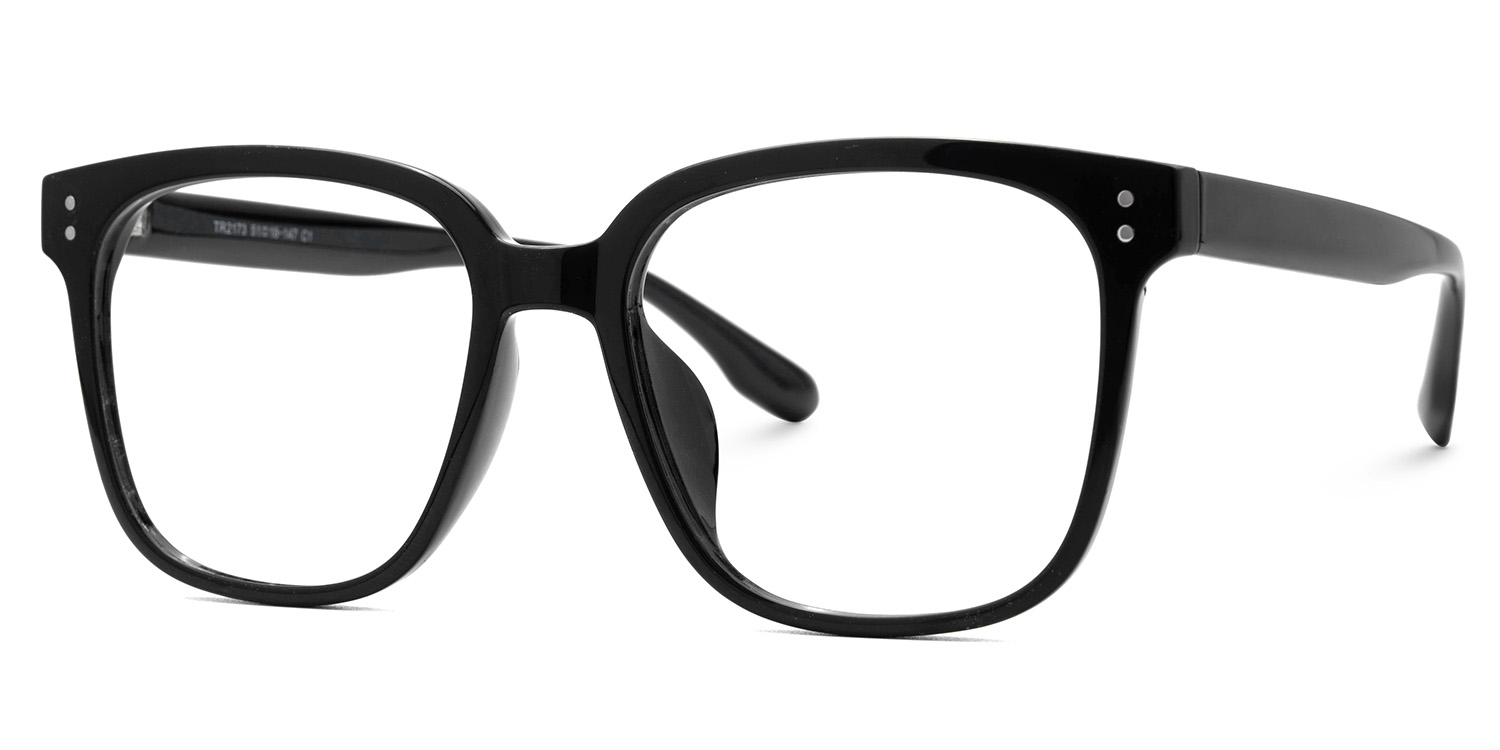Oglesby Square Blue Light Blocking Glasses Black Frame | ZEELOOL Canada1