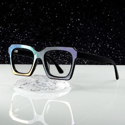 Rochester Square Black Glasses0