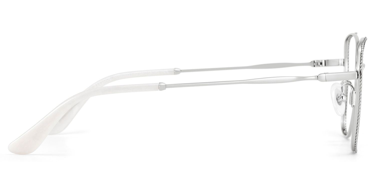 Kai Eyeglasses in Butterfly Silver Frame | ZEELOOL Canada3