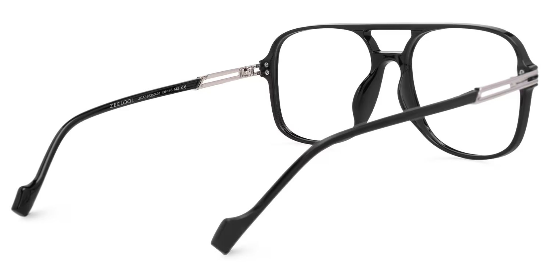Square Nyawa Black Glasses deals -Zeelool Glasses3