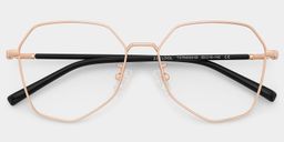 Bivins Geometric Gold Glasses1