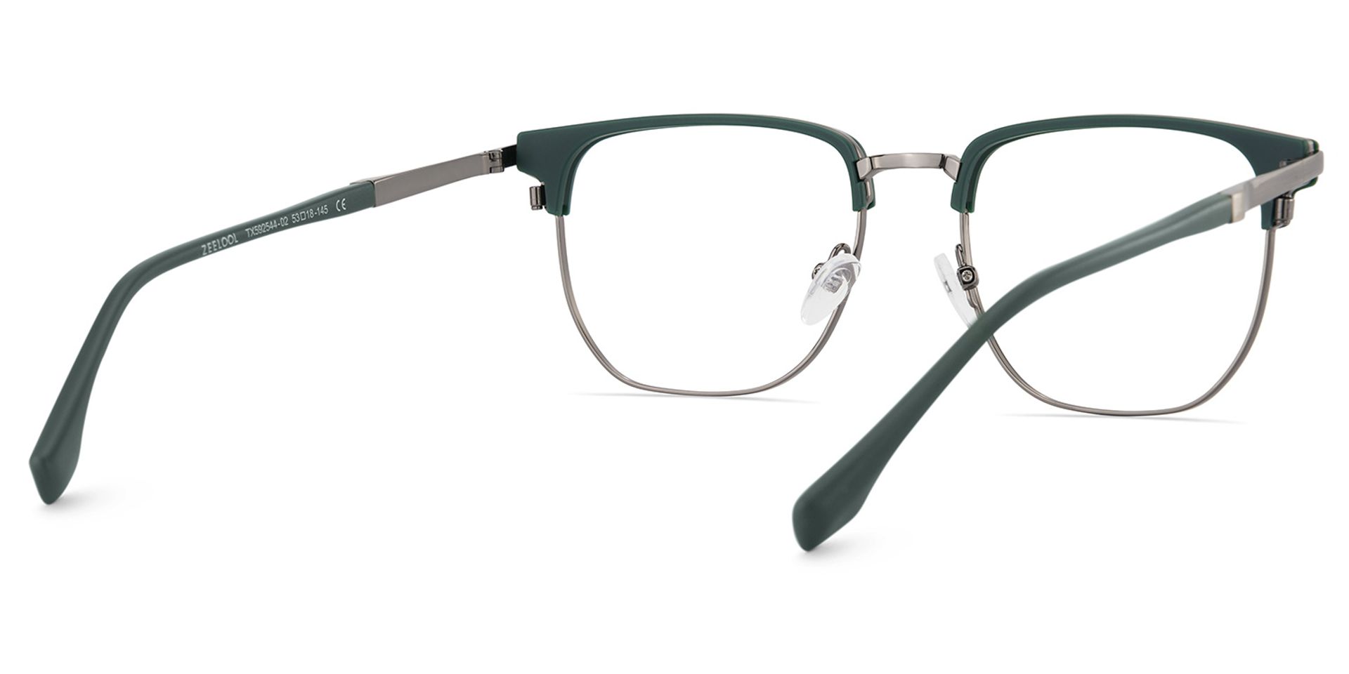 Zaira Browline Dark-Green Glasses | ZEELOOL Canada4