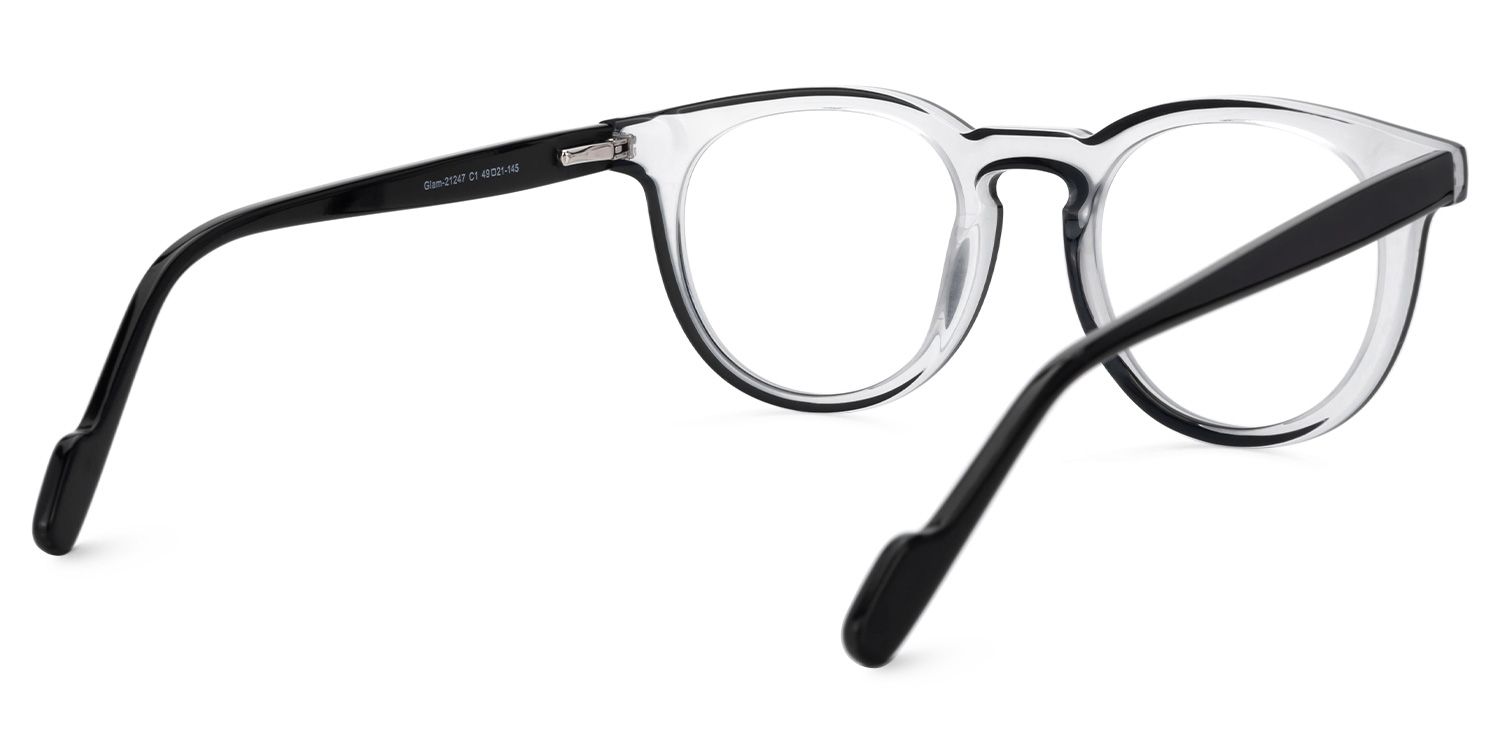 Suzette Eyeglasses in Round Two-Tone Frame | ZEELOOL Canada3
