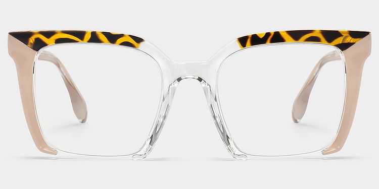 Misty Pink Square Glasses