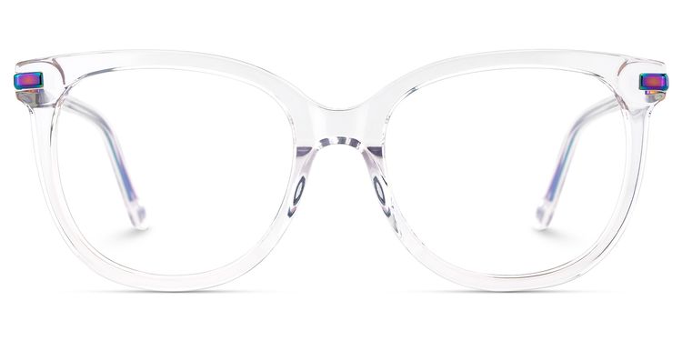 Mailyn Round Clear Glasses