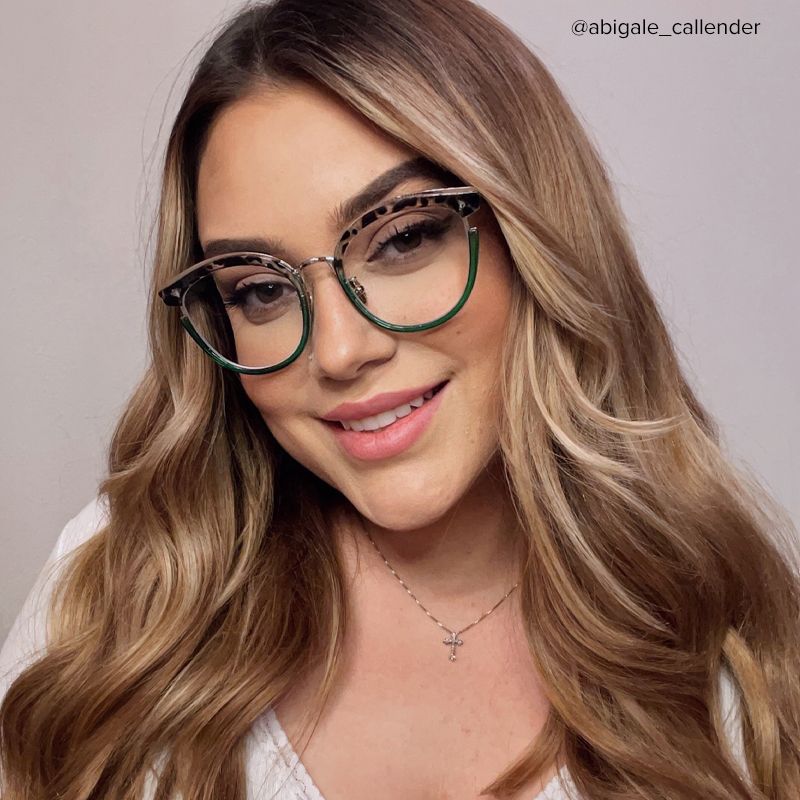 Laraine Cateye Two-Tone Eyeglasses and Glasses Frames7