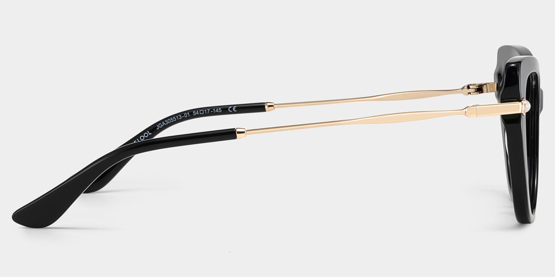 Cat eye Black Eyeglasses- Maggie Mixed Frame Glasses3