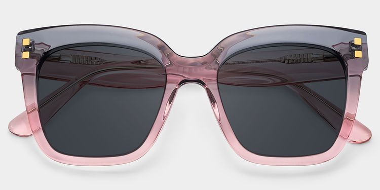 Minguela Square Gray Pink Sunglasses