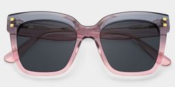 Minguela Square Gray Pink Sunglasses1