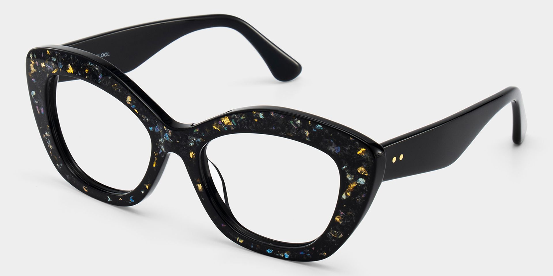 Giselle Black Cat Eye Glasses with Rhinestones | ZEELOOL4