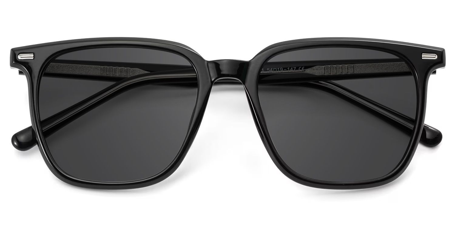Eliza Black Square Sunglasses to Frame Your Face | ZEELOOL CA1