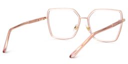 Jill Square Matte Pink Glasses3