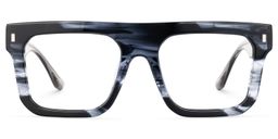 Reaux Square Ink Gray Glasses0