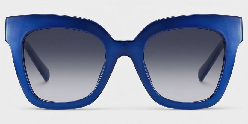 Malcolm Square Blue Glasses