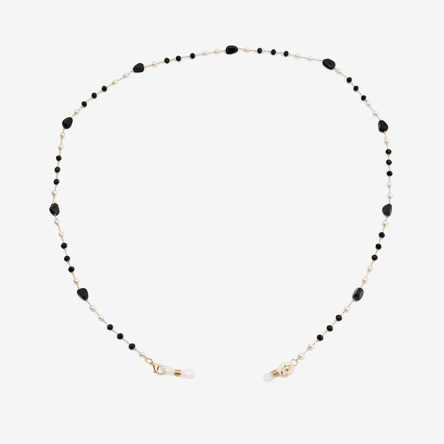 Eyeglasses Chains Accessories For Glasses in Black White Color1