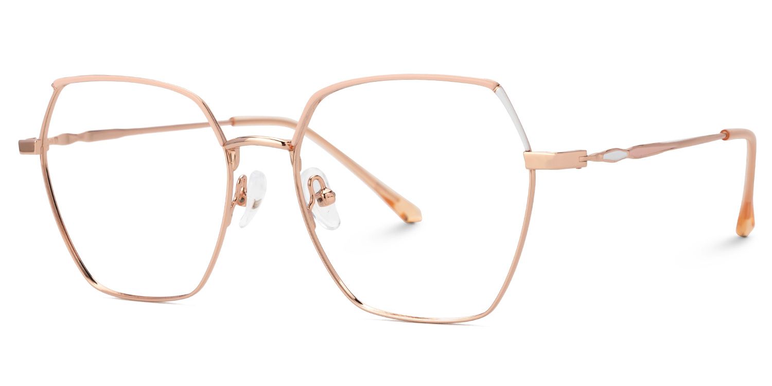 Marlon Geometric Two-Tone Full-Rim Glasses | ZEELOOL Canada1