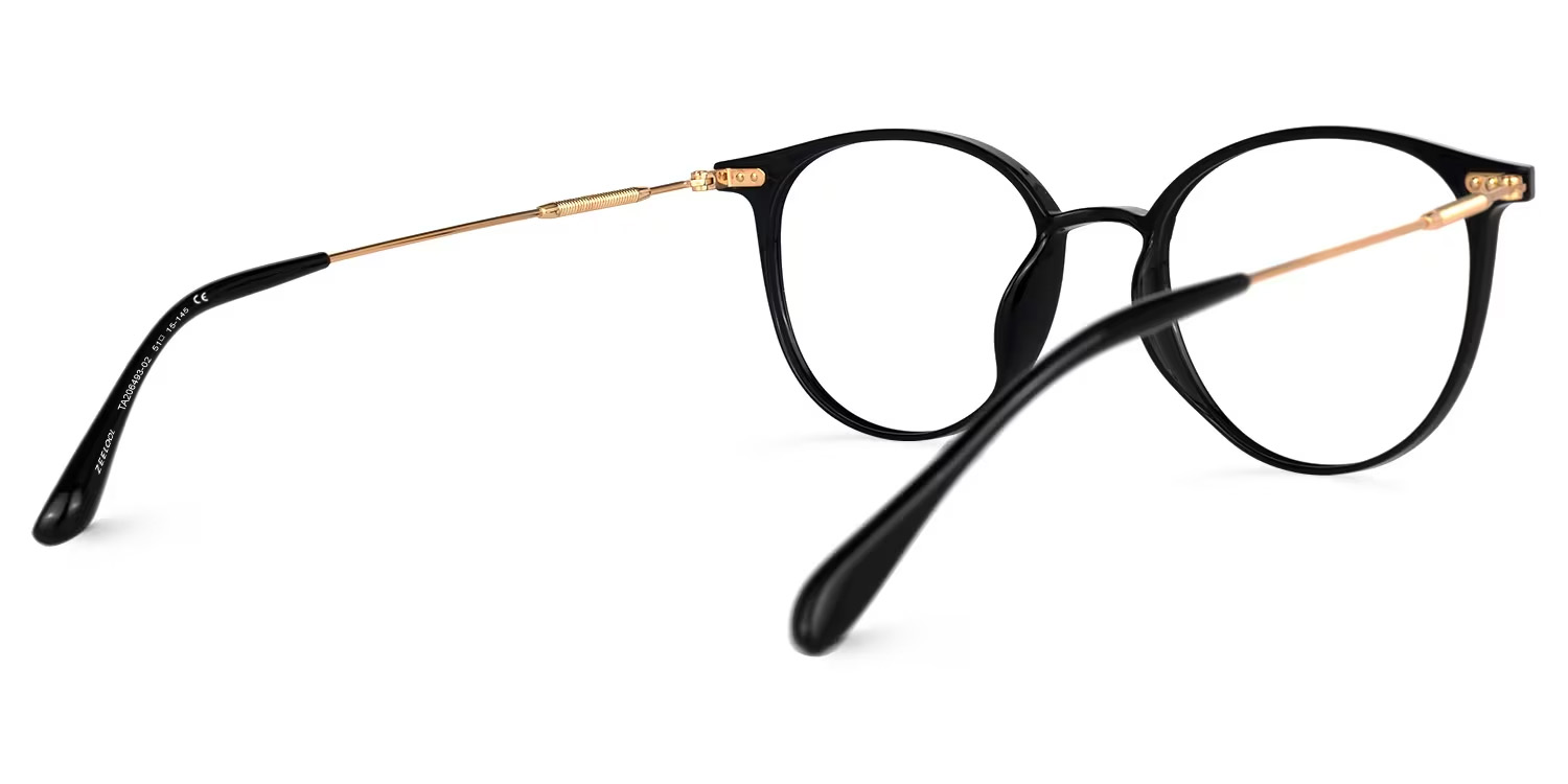 Judsy Round Black Glasses3