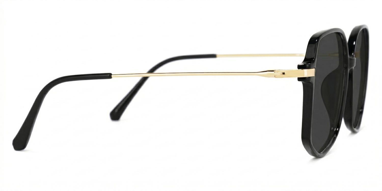Payton Geometric Black Sunglasses for Women & Men | ZEELOOL CA3