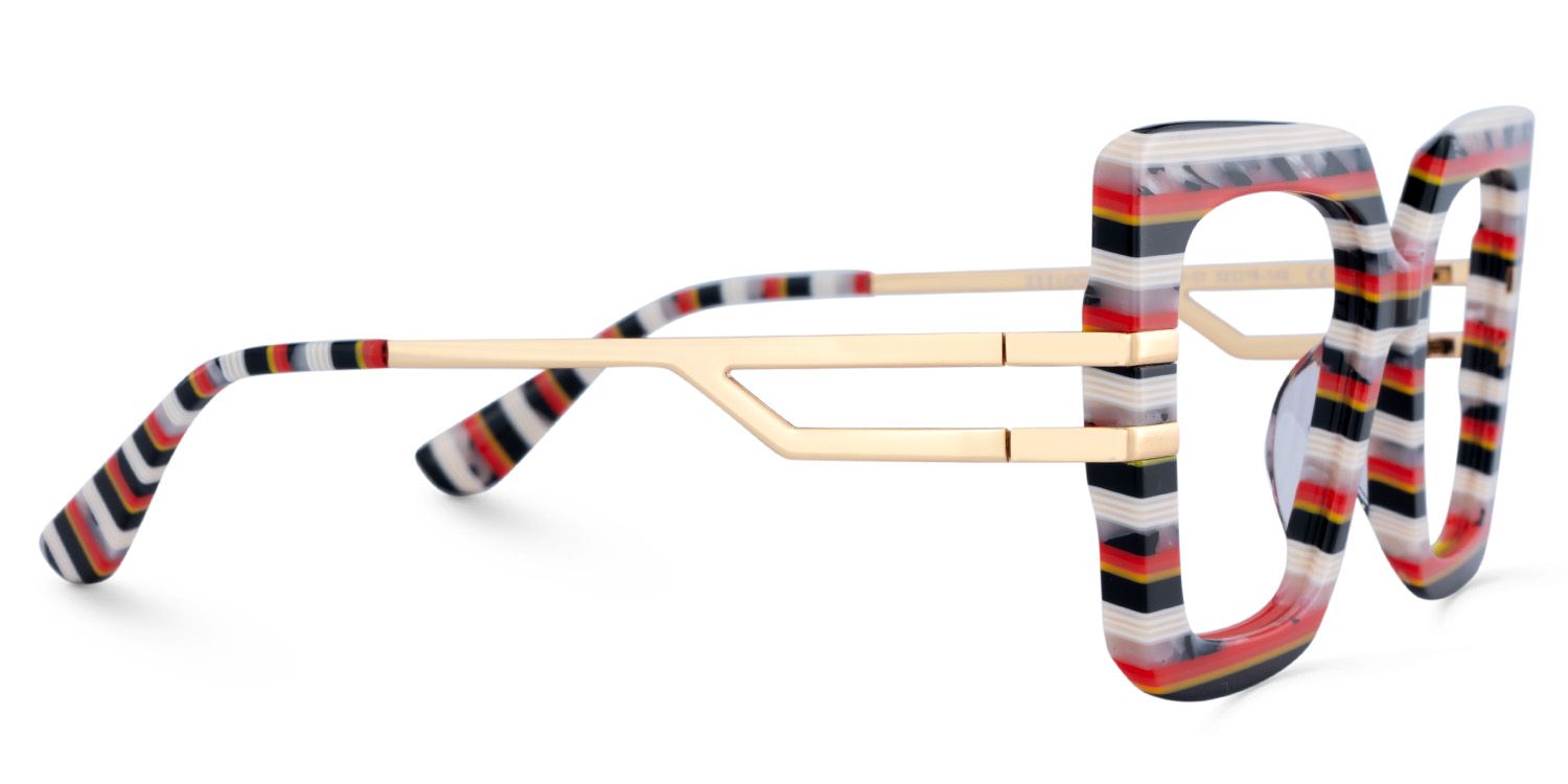 Best Women's Frames For Thick Lenses With Rainbow Stripes3