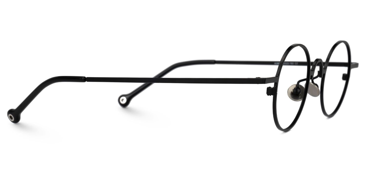 Yeimi Round Black Glasses2