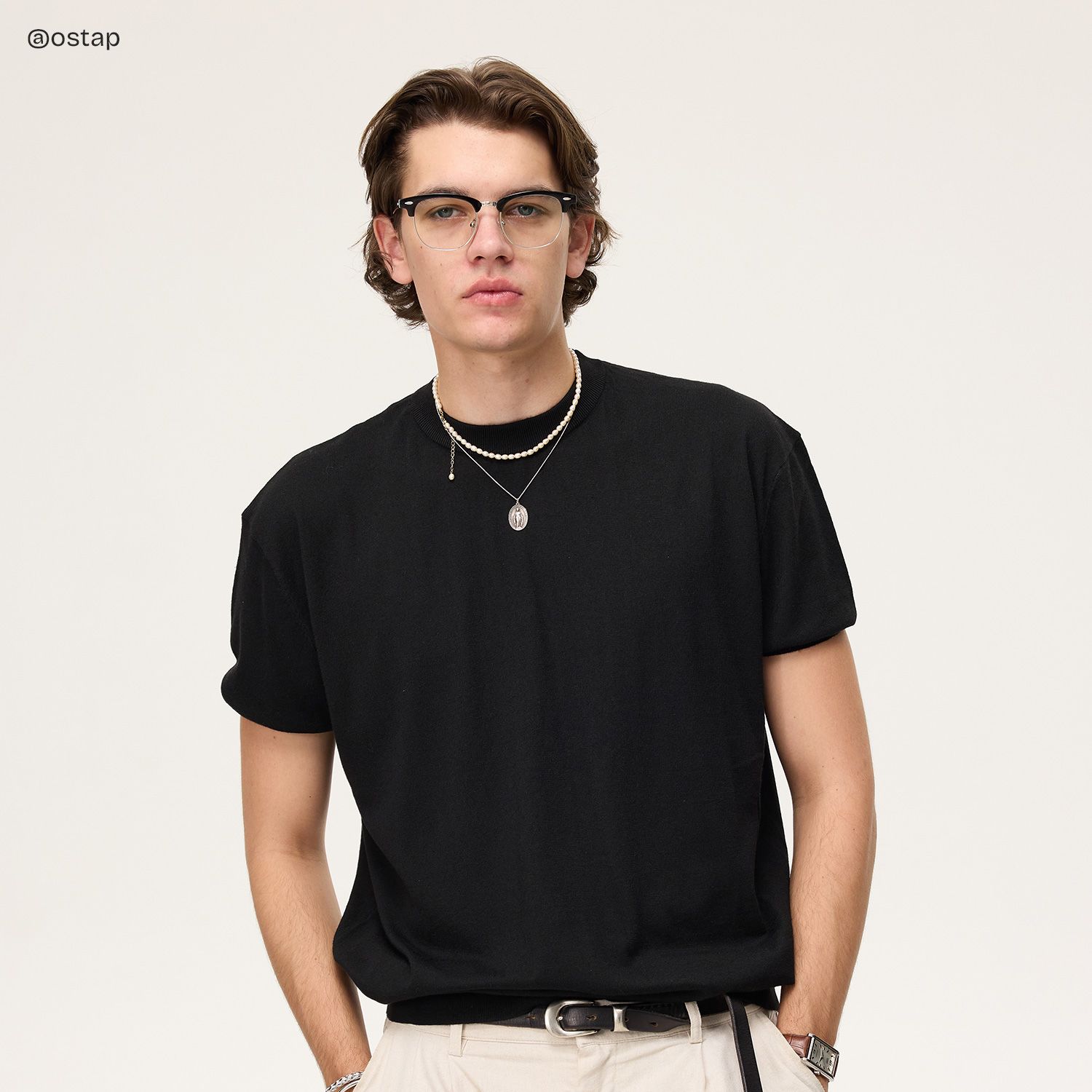 Hacker Browline Black Glasses | Zeelool Glasses5
