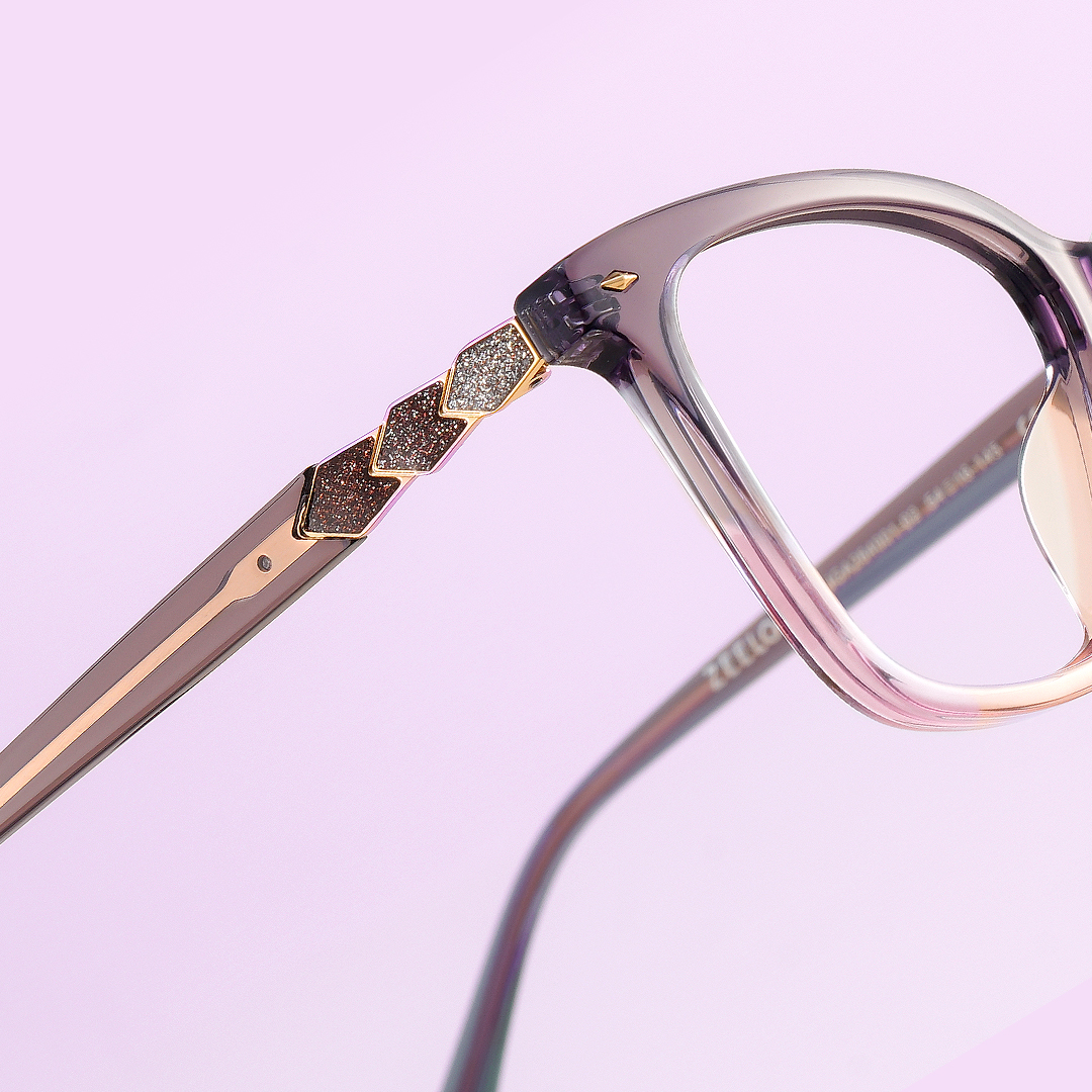 Theo Acetate Two-tone Frame Glasses with Square Shape | ZEELOOL Canada8