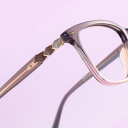 Theo Grey Pink Rectangle Glasses8