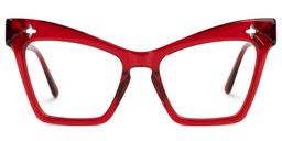 Sheena Cateye Red Glasses0