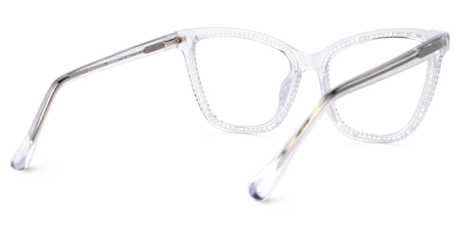 Goswami Square Clear Eyeglasses with Diamonds3