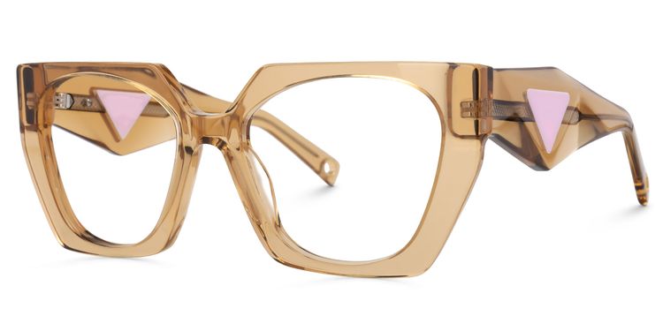 Rodgers Geometric Beige Glasses
