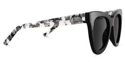 Yaser Cateye Black Sunglasses3