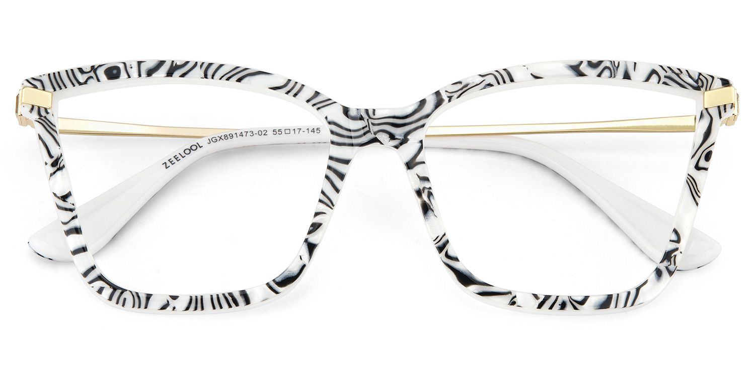 Stephens Cateye with Zebra Glasses Oversized Frames | ZEELOOL Canada2