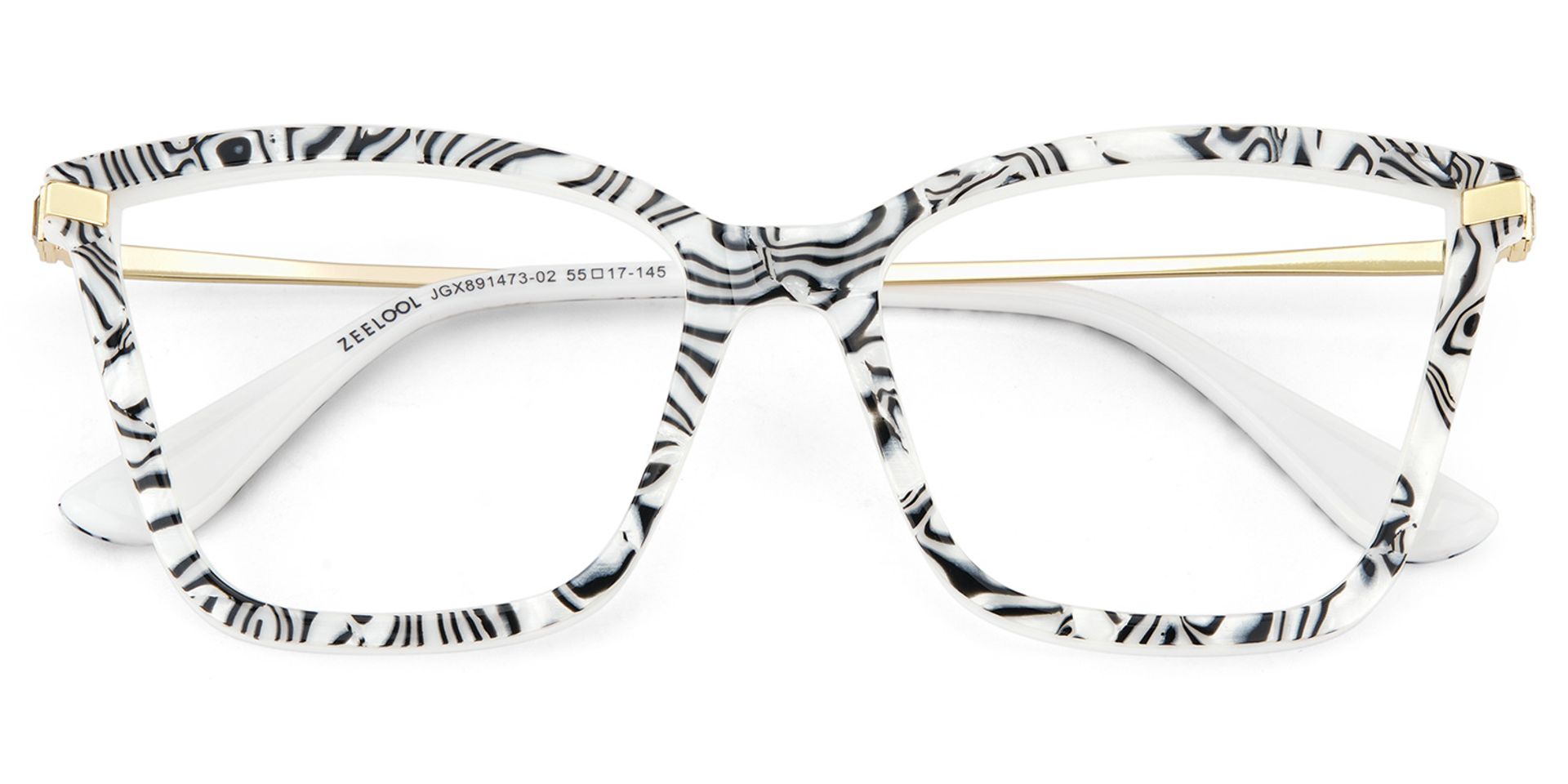 Stephens Cateye with Zebra Glasses Oversized Frames | ZEELOOL Canada2