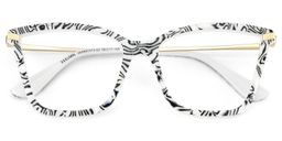 Stephens Zebra Cat eye Glasses2