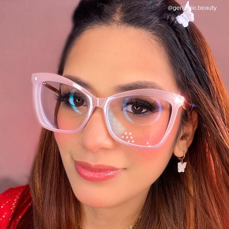 Isaebella Butterfly Pink Frame Glasses | ZEELOOL Canada5