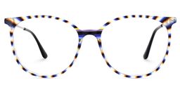 Chanty Round Black-Clear Glasses0
