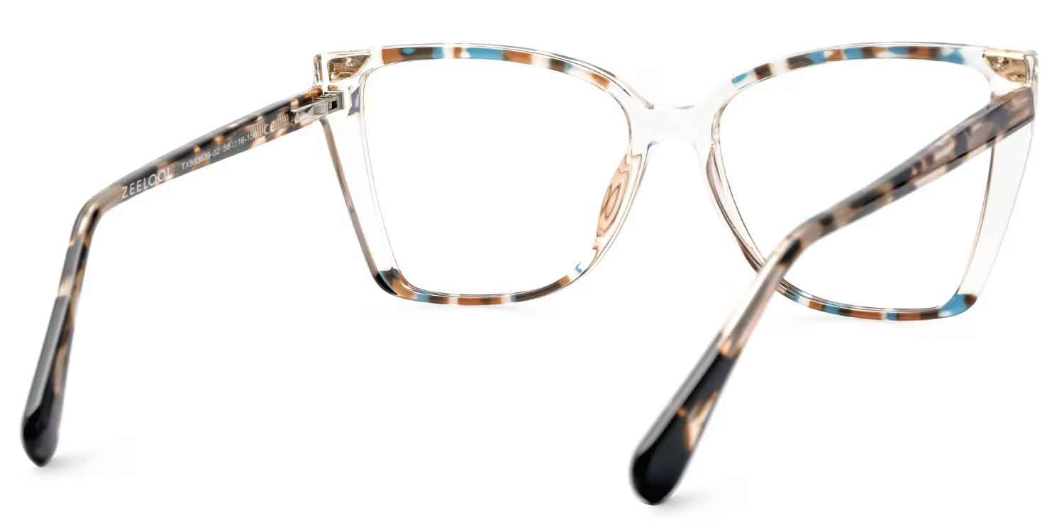 Clear Tortoise Shelia Butterfly Frame Glasses for Women3