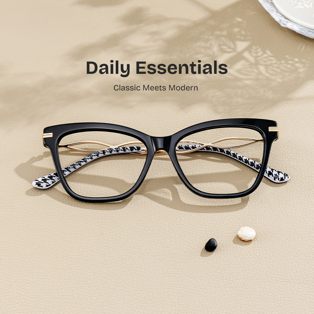 Mason Eyeglasses in Cat eye Black Frame | ZEELOOL Canada0